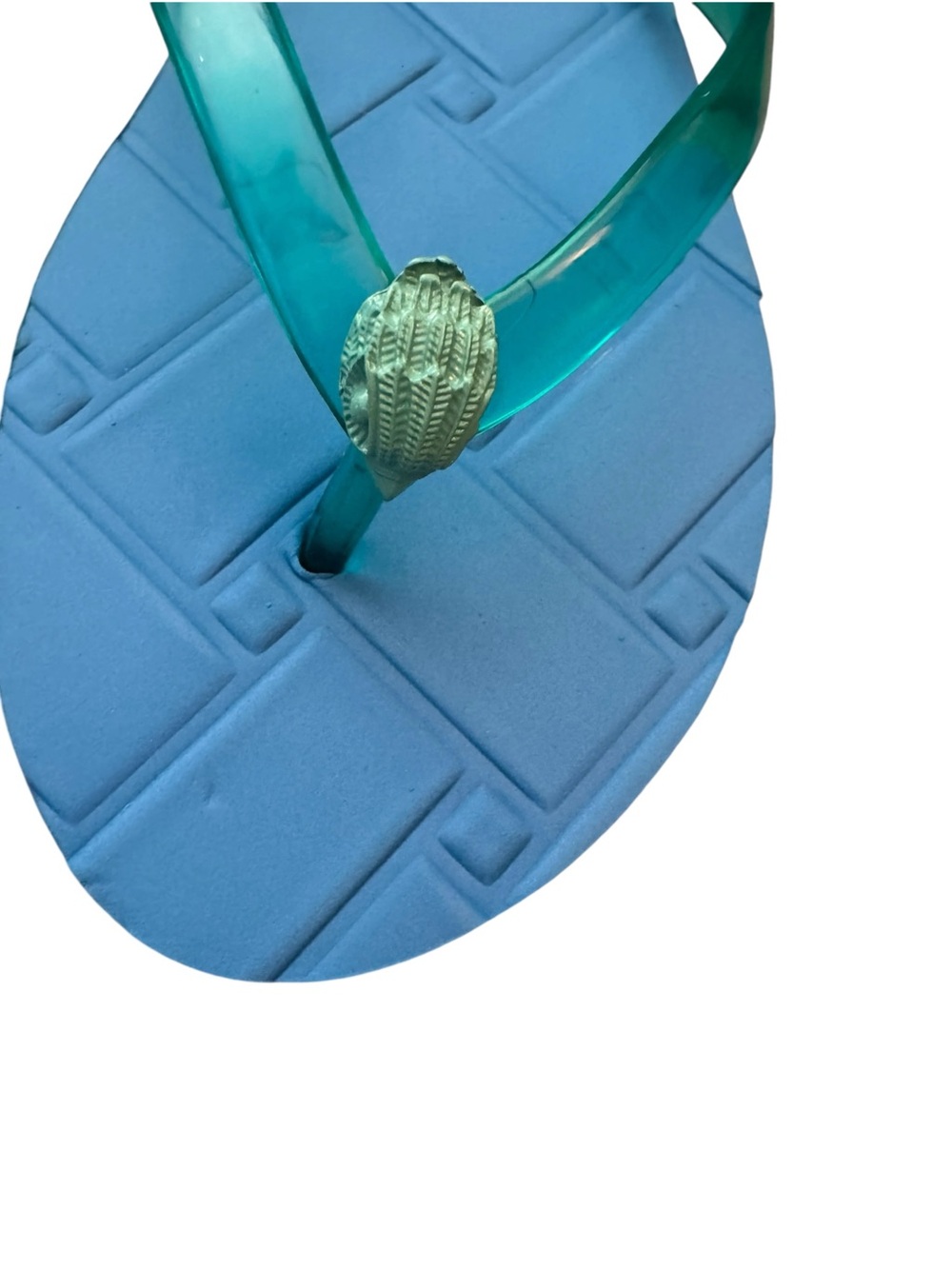 Kurt Geiger Kensington Q Rubber Flip-Flops, Sz 7, NWT